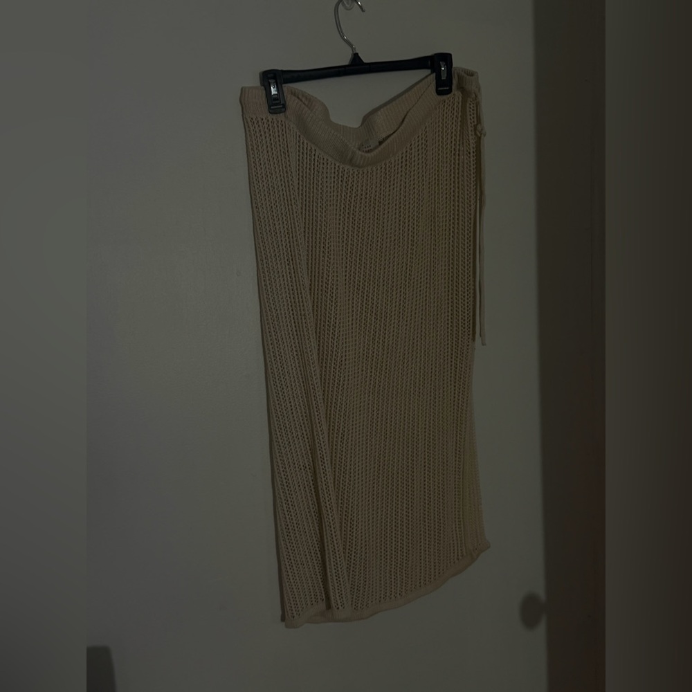 Cream Knit Skirt